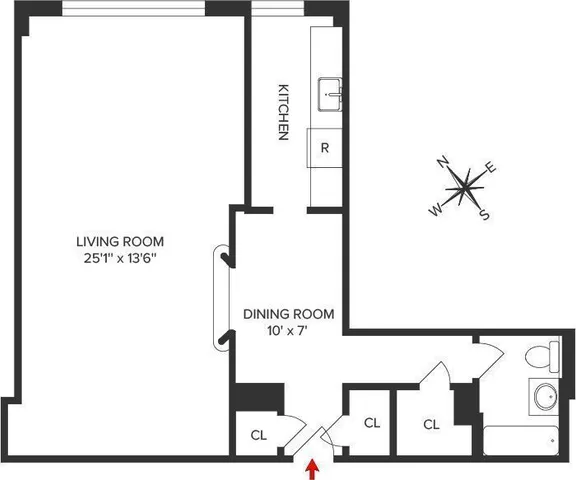 $575,000 | 333 West 57th Street, Unit 302 | Hell's Kitchen