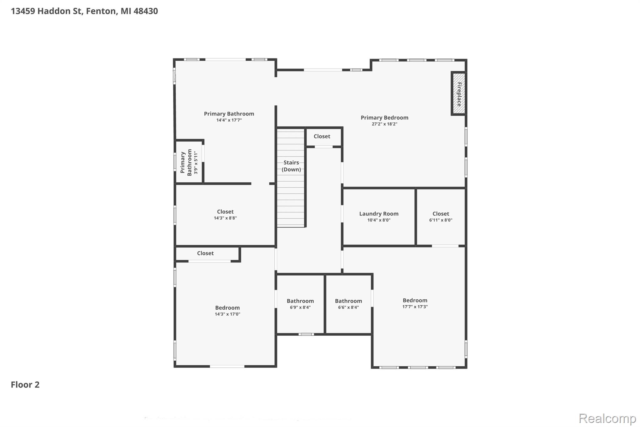 13459 Haddon Street Fenton, MI 48430 - Photo 84 of 84 View of floor plan / room layout