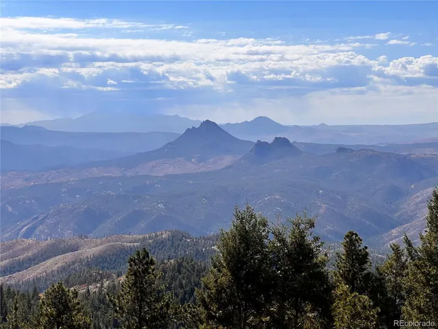 a view of an outdoor space and mountain view