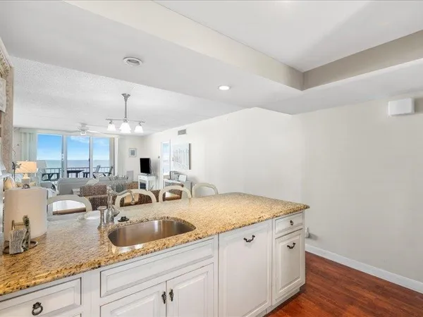a view of living room with granite countertop furniture