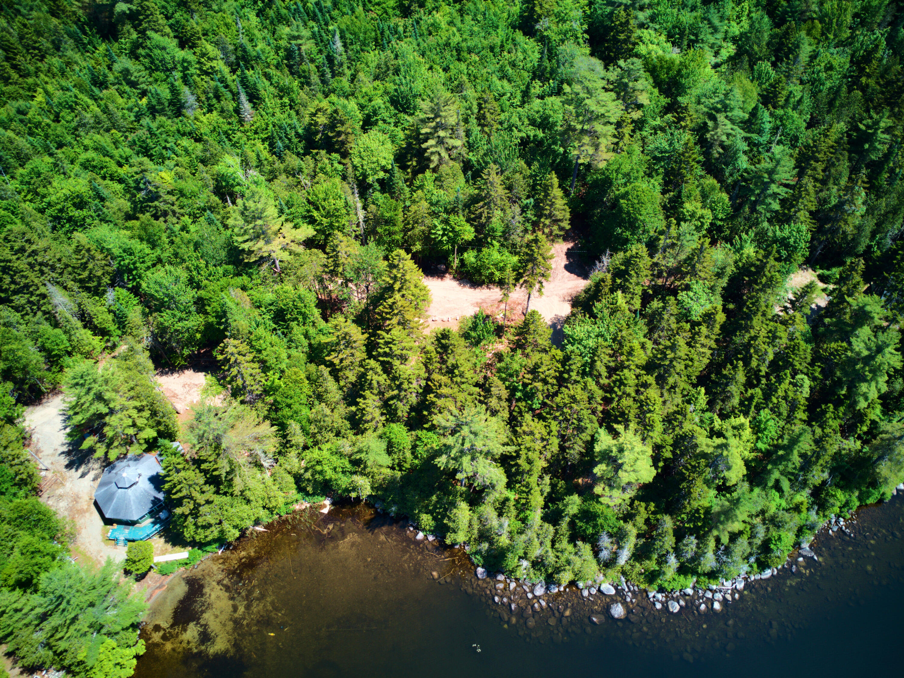 Lot Cl29 Lot Cl29 Cozy Corner Millinocket, ME 04462 - Photo 15 of 28 LOT_FROM_WATER_1_DJI_0226-hdr_E_01