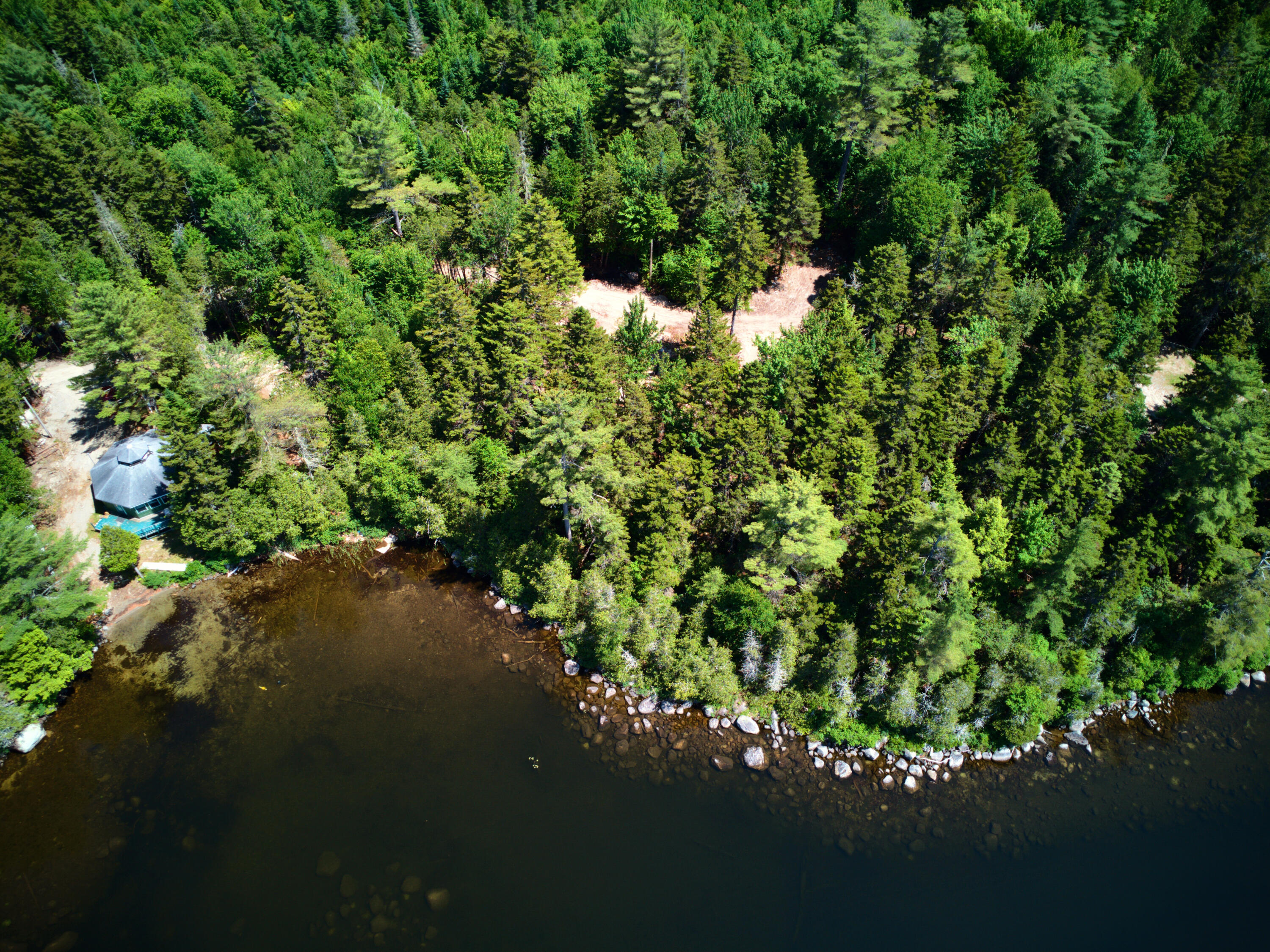 Lot Cl29 Lot Cl29 Cozy Corner Millinocket, ME 04462 - Photo 17 of 28 LOT_FROM_WATER_3_DJI_0235-hdr_E_01