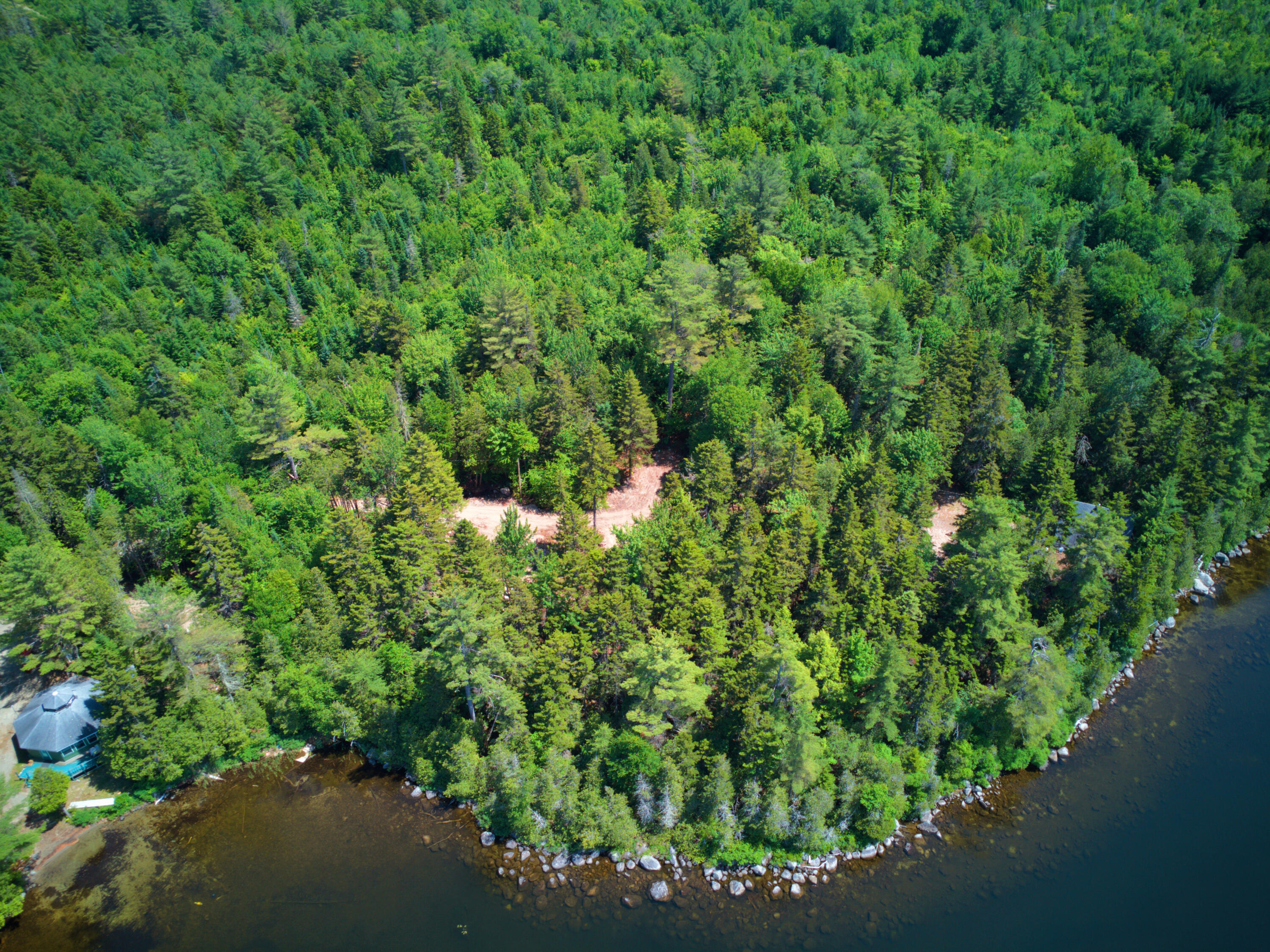 Lot Cl29 Lot Cl29 Cozy Corner Millinocket, ME 04462 - Photo 18 of 28 LOT_FROM_WATER_4_DJI_0244-hdr_E_01