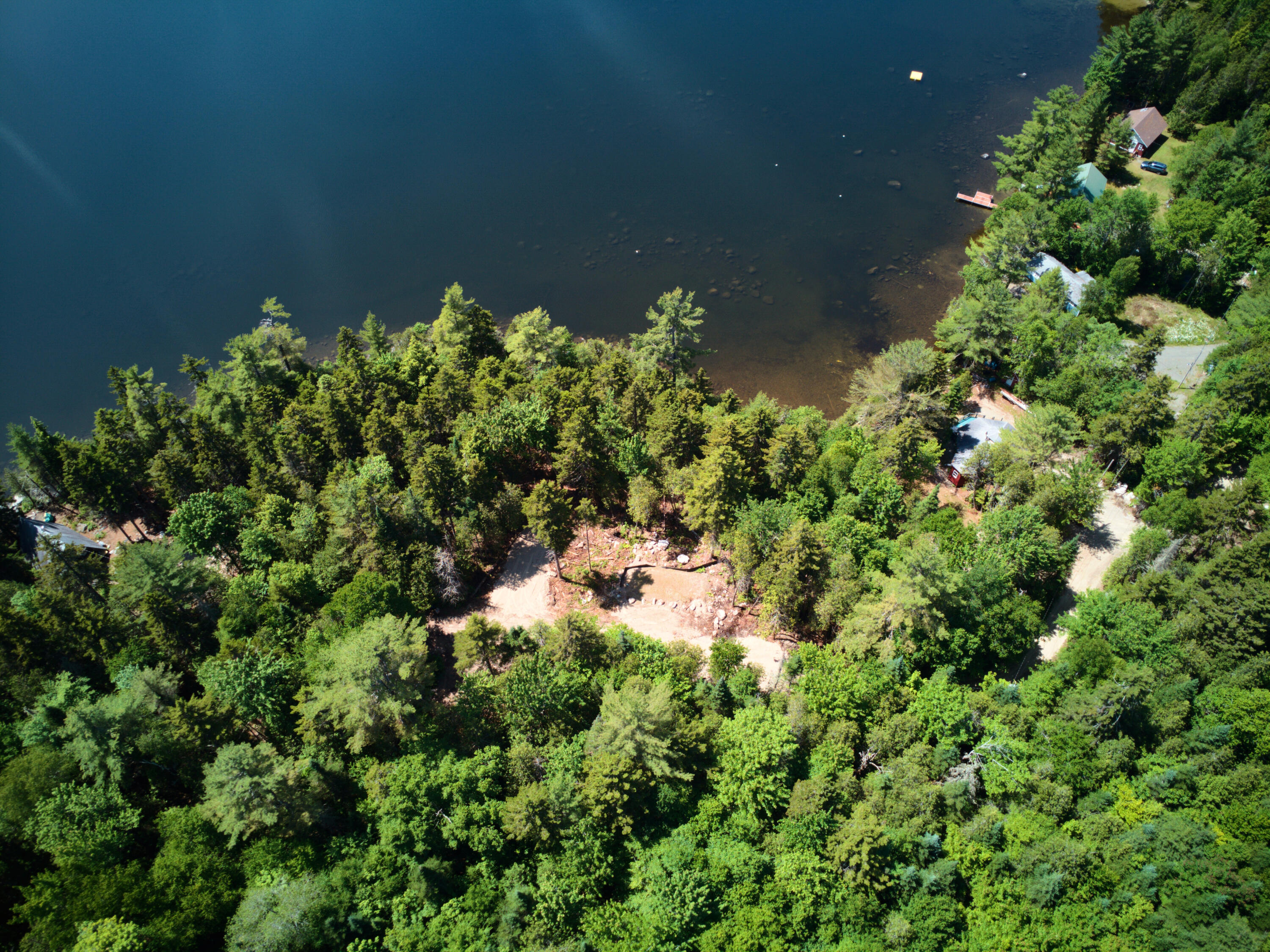 Lot Cl29 Lot Cl29 Cozy Corner Millinocket, ME 04462 - Photo 8 of 28 BEHIND_LOT_WATER_2_DJI_0258-hdr_E_01