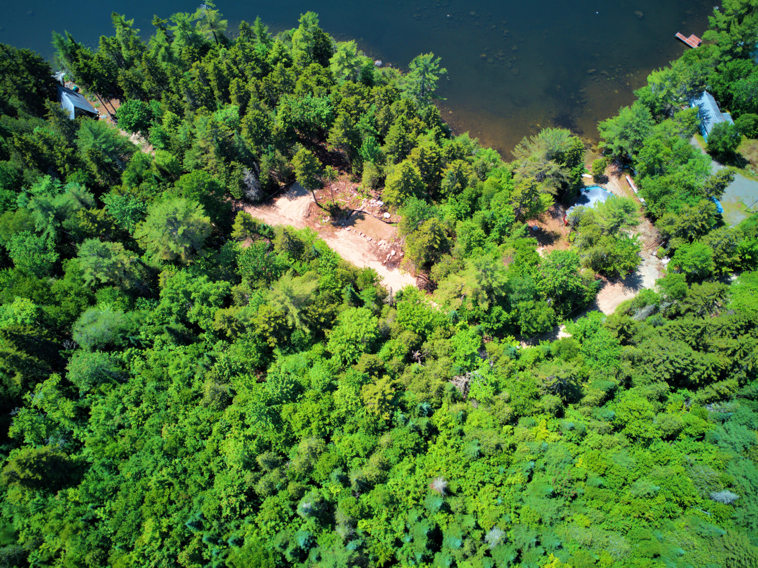 Lot Cl29 Lot Cl29 Cozy Corner Millinocket, ME 04462 - Photo 9 of 28 DIAGONAL_ABOVE_LOT_DJI_0208-hdr_E_01