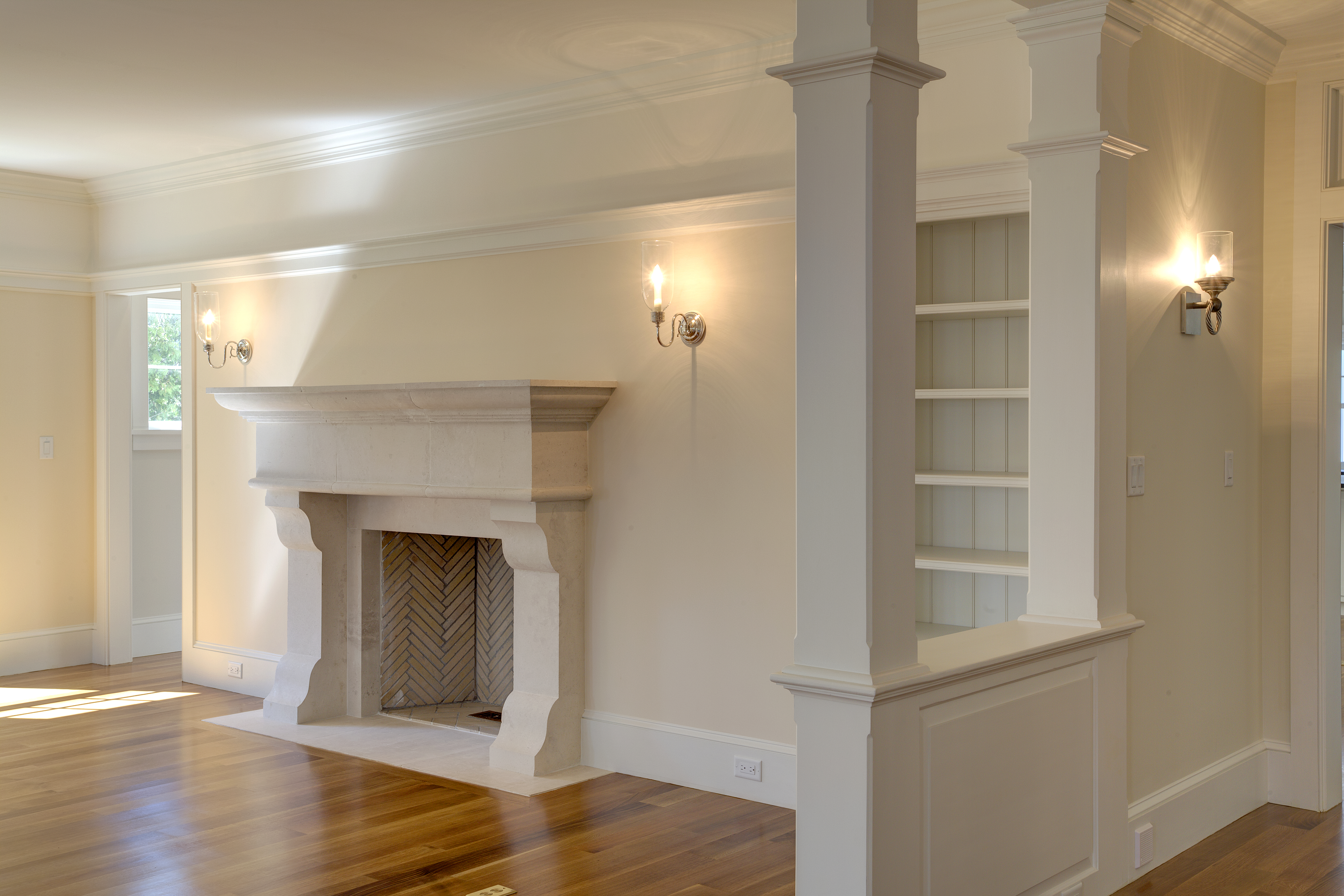 18 Starbuck Neck Road Edgartown, MA 02539 - Photo 8 of 19 Living room fireplace