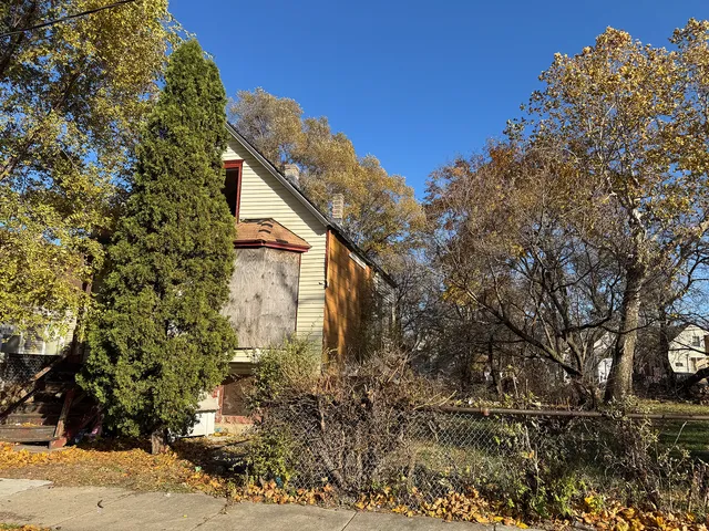 a backyard of a house