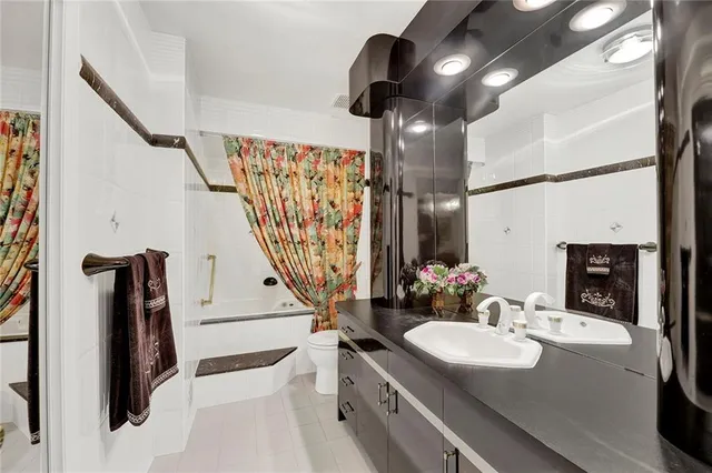 a view of a living room and dining room