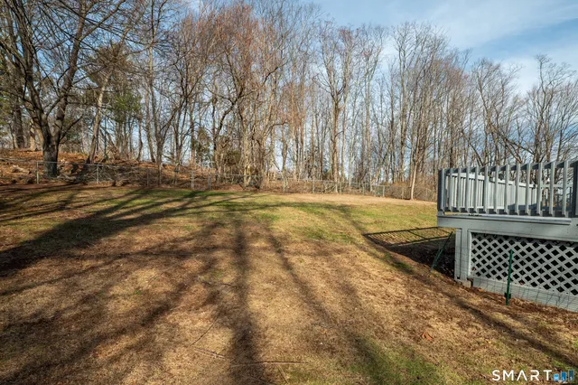 a view of yard with trees