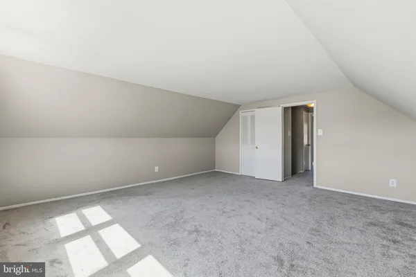 an empty room with a natural light