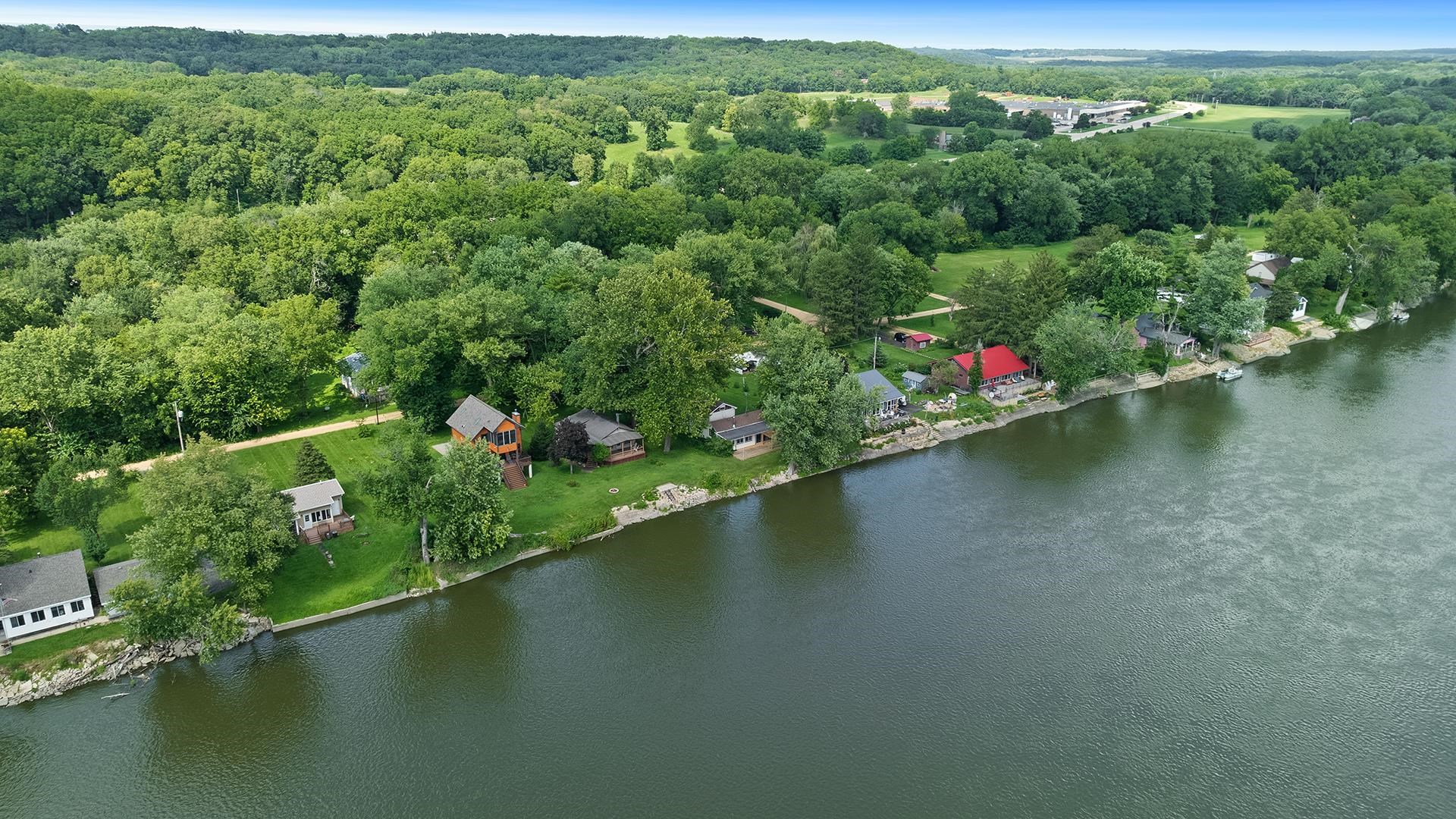 2811 South Brooks Island Road Oregon, IL 61061 - Photo 3 of 33 an aerial view of a houses with a lake view