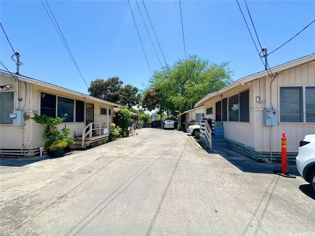 a house view with a backyard space