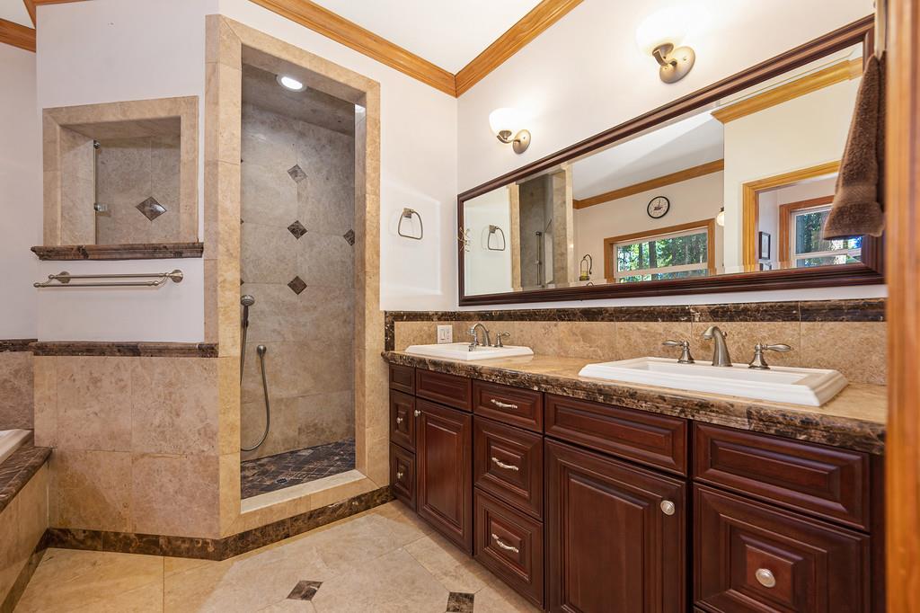 701 Sawmill Road Alta, CA 95701 - Photo 28 of 53 a bathroom with a sink and a mirror