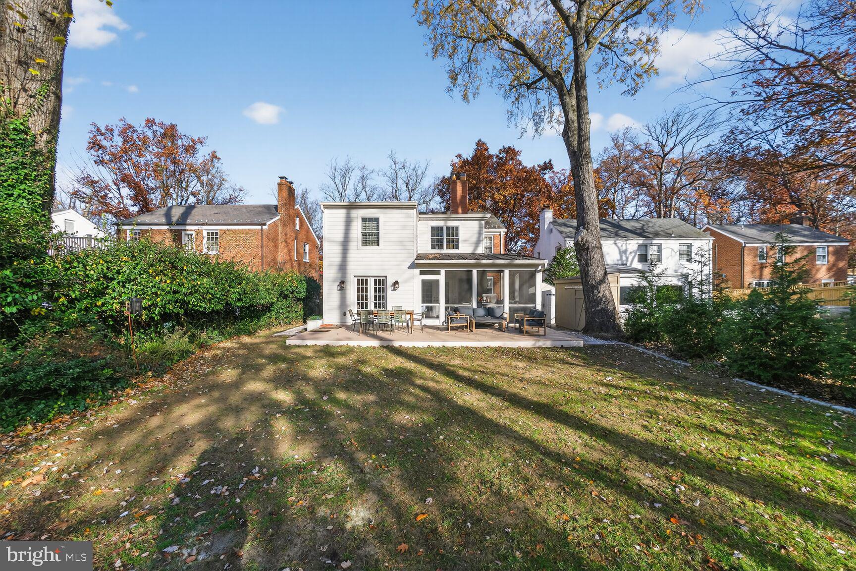 3262 Aberfoyle Place Northwest Washington, DC 20015 - Photo 56 of 64 a view of a house with a yard