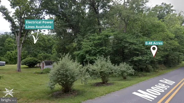 a view of a street with a yard
