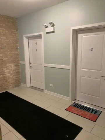 a view of a closet area