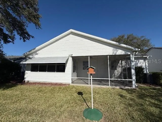 a backyard of a house