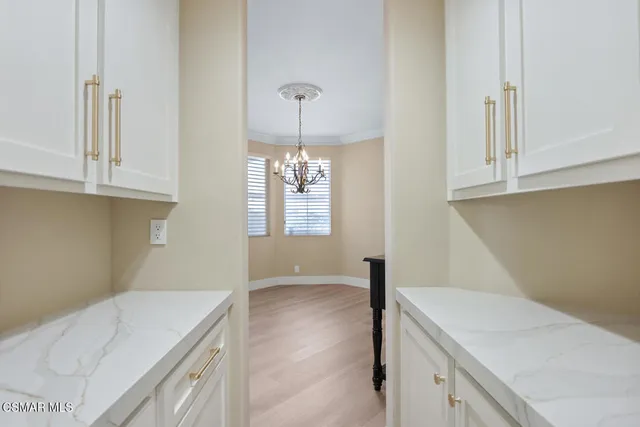 a room with storage and utility