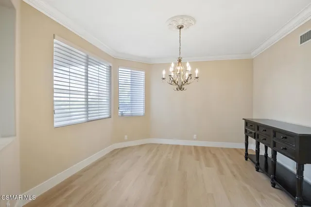 a view of livingroom with chandelier