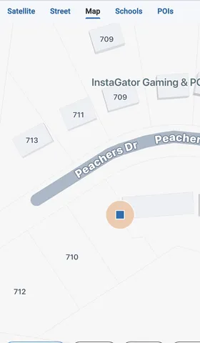 a view of a yard with a trees