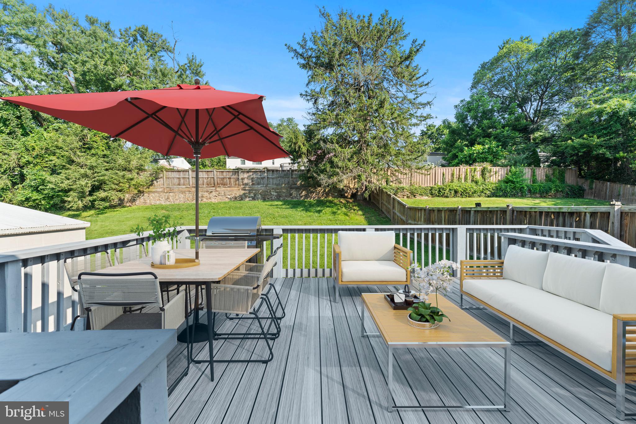 11006 Childs Street Silver Spring, MD 20901 - Photo 47 of 71 a view of deck with furniture and barbeque oven