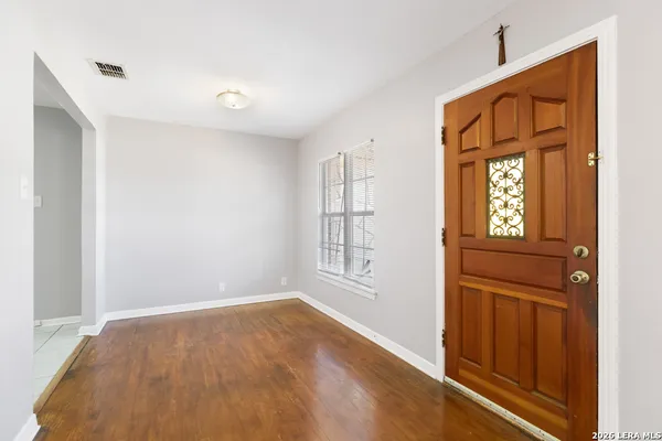 a view of an entryway door