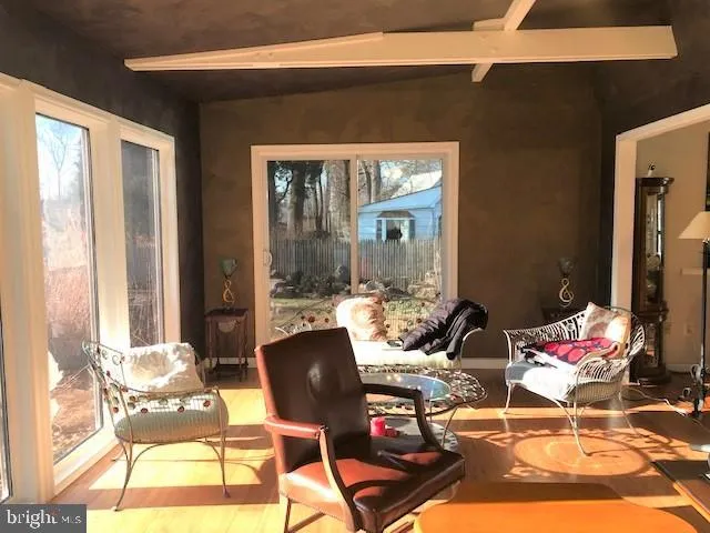 a outdoor space with furniture