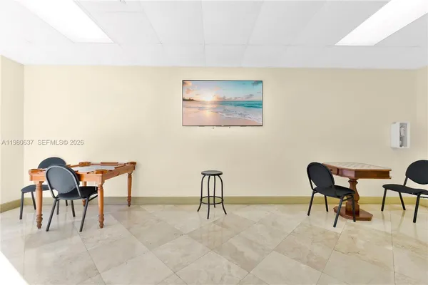 a workspace with furniture and sitting area