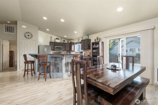 a kitchen with a sink and a window