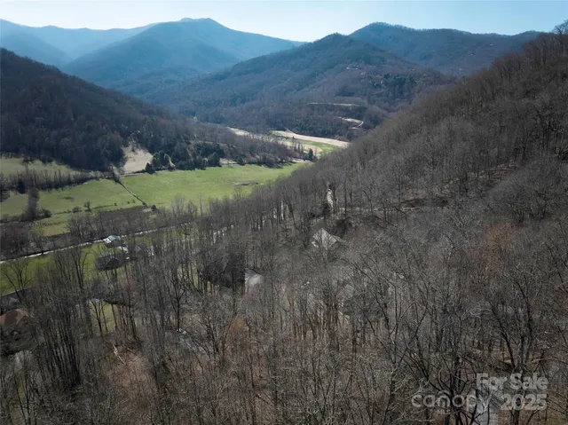a view of a house with a mountain