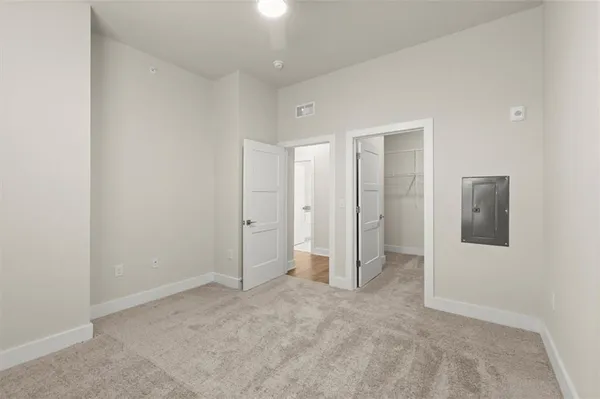 a view of an empty room