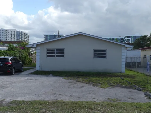 a view of a house with a patio