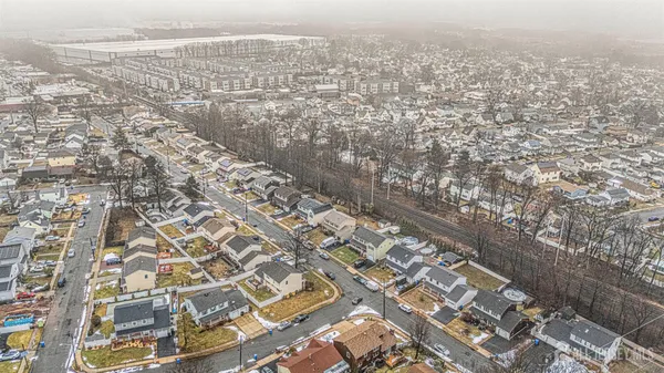 an aerial view of multiple house
