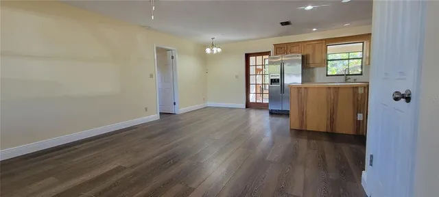 wooden floor in an empty room