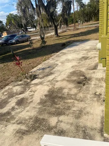 a view of a house with a outdoor space