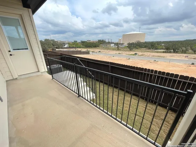 a view of city from balcony