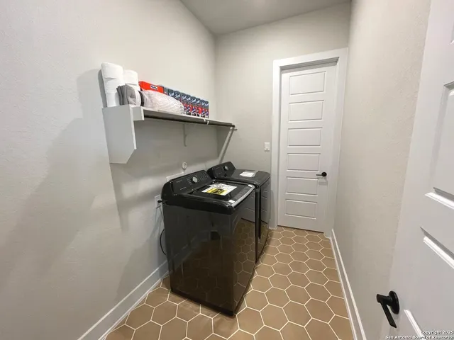 a close view of utility room