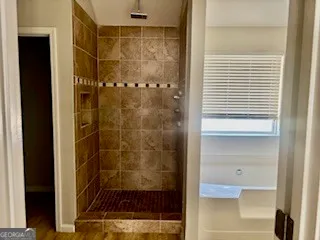 a bathroom with a toilet