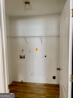 a view of a closet area