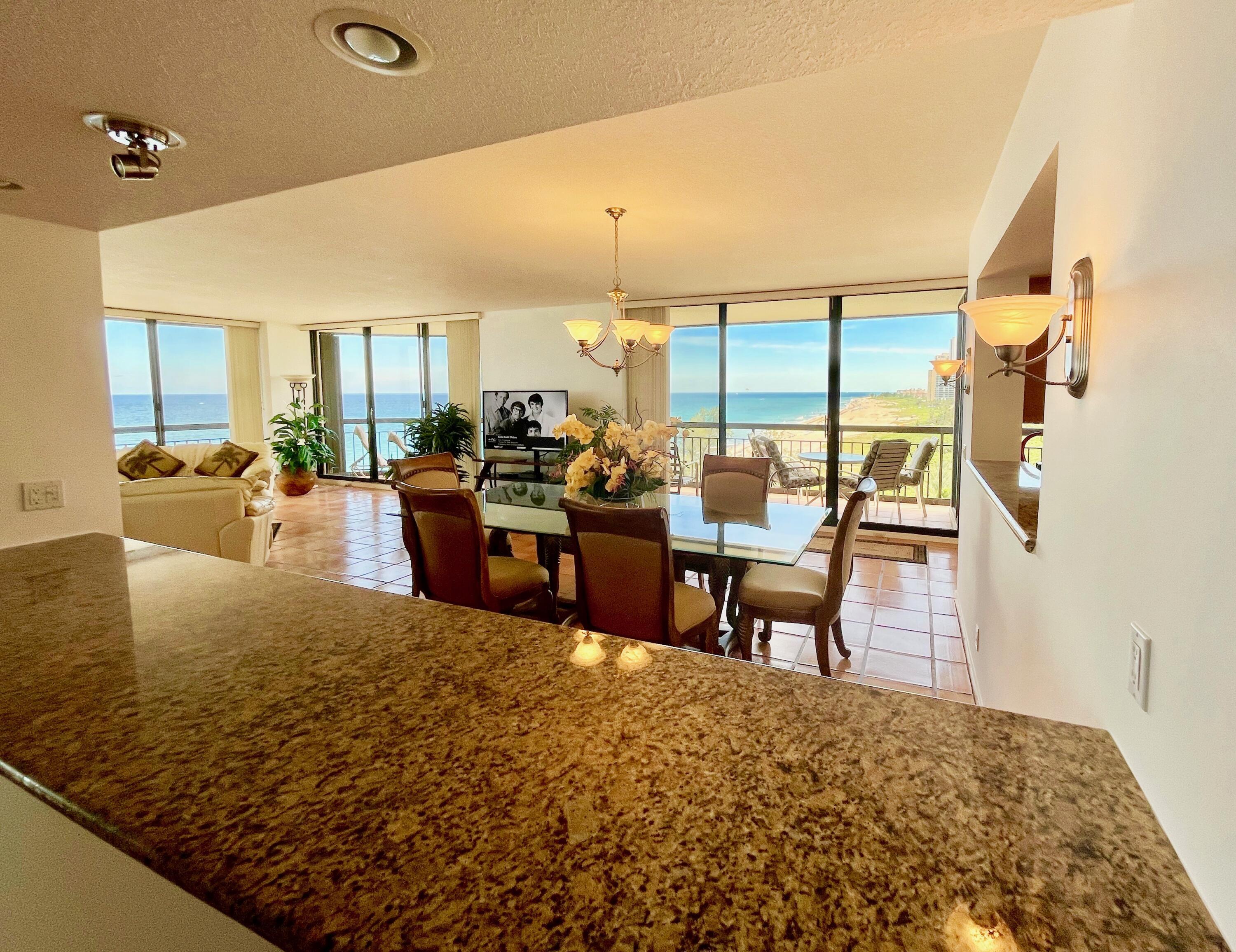 4000 North Ocean Drive, Unit 902 Singer Island, FL 33404 - Photo 19 of 52 KITCHEN OPEN TO DINING AREA