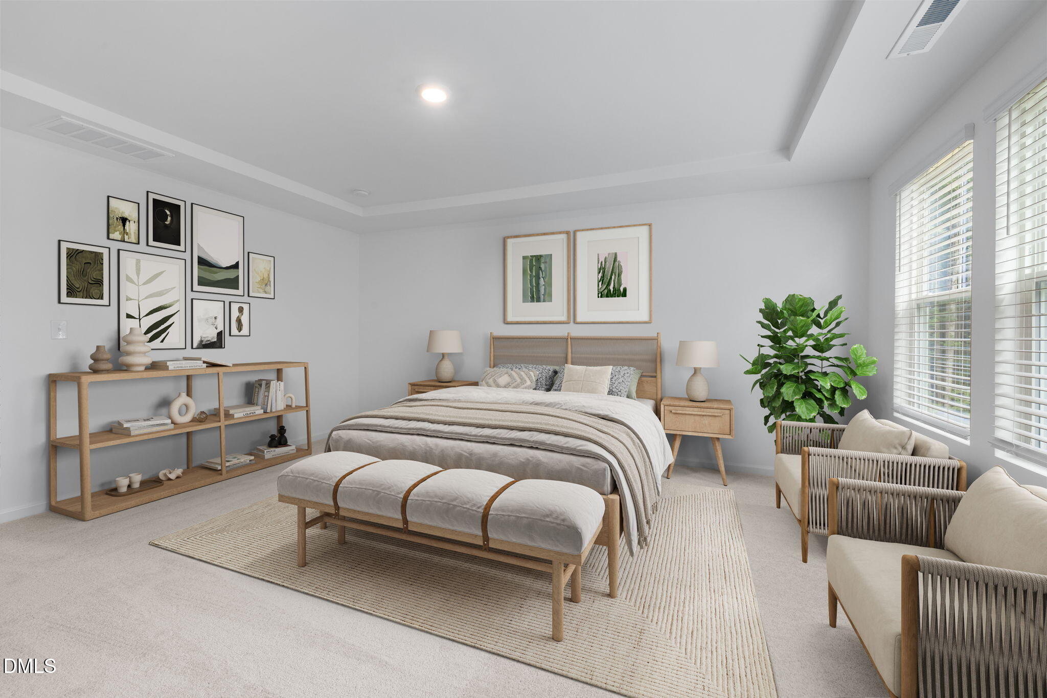 421 Deep Oak Drive, Unit SAWYER Rolesville, NC 27571 - Photo 9 of 16 a bedroom with furniture and a couch