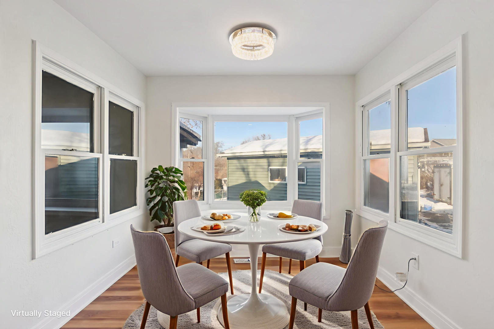 26814 North Genesee Street Wauconda, IL 60084 - Photo 2 of 34 a view of a dining room with furniture window and outside view