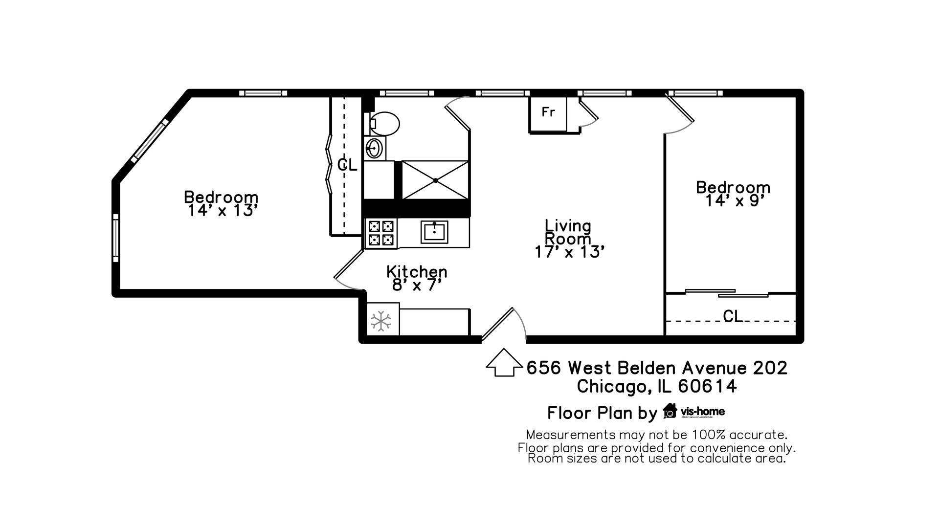 656 West Belden Avenue, Unit 202 Chicago, IL 60614 - Photo 14 of 14 a picture of a book and a bed