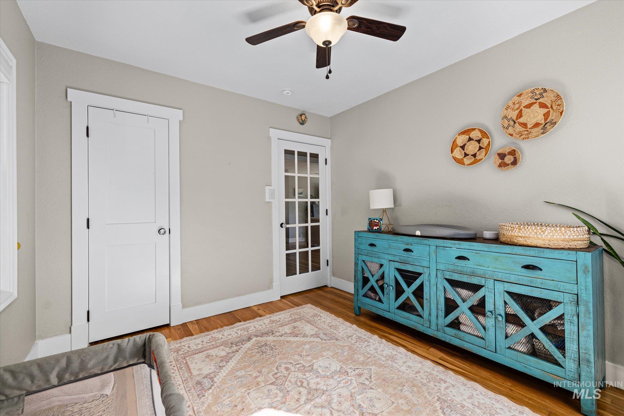 1008 Fillmore Street Caldwell, ID 83605 - Photo 21 of 50 Office featuring light wood-type flooring and a ceiling fan