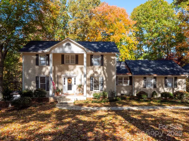 a front view of a house