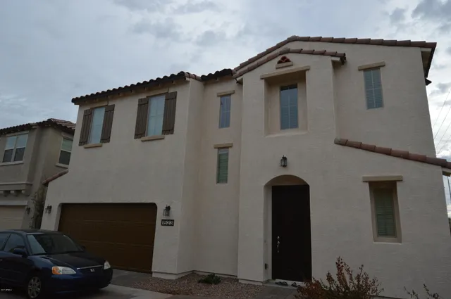 a front view of a house