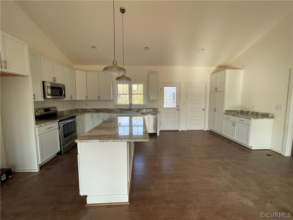 3324 Three Chopt Road Gum Spring, VA 23065 - Photo 8 of 43 a kitchen with a sink stainless steel appliances and cabinets