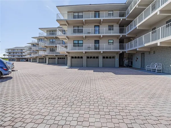 a view of a building and a street
