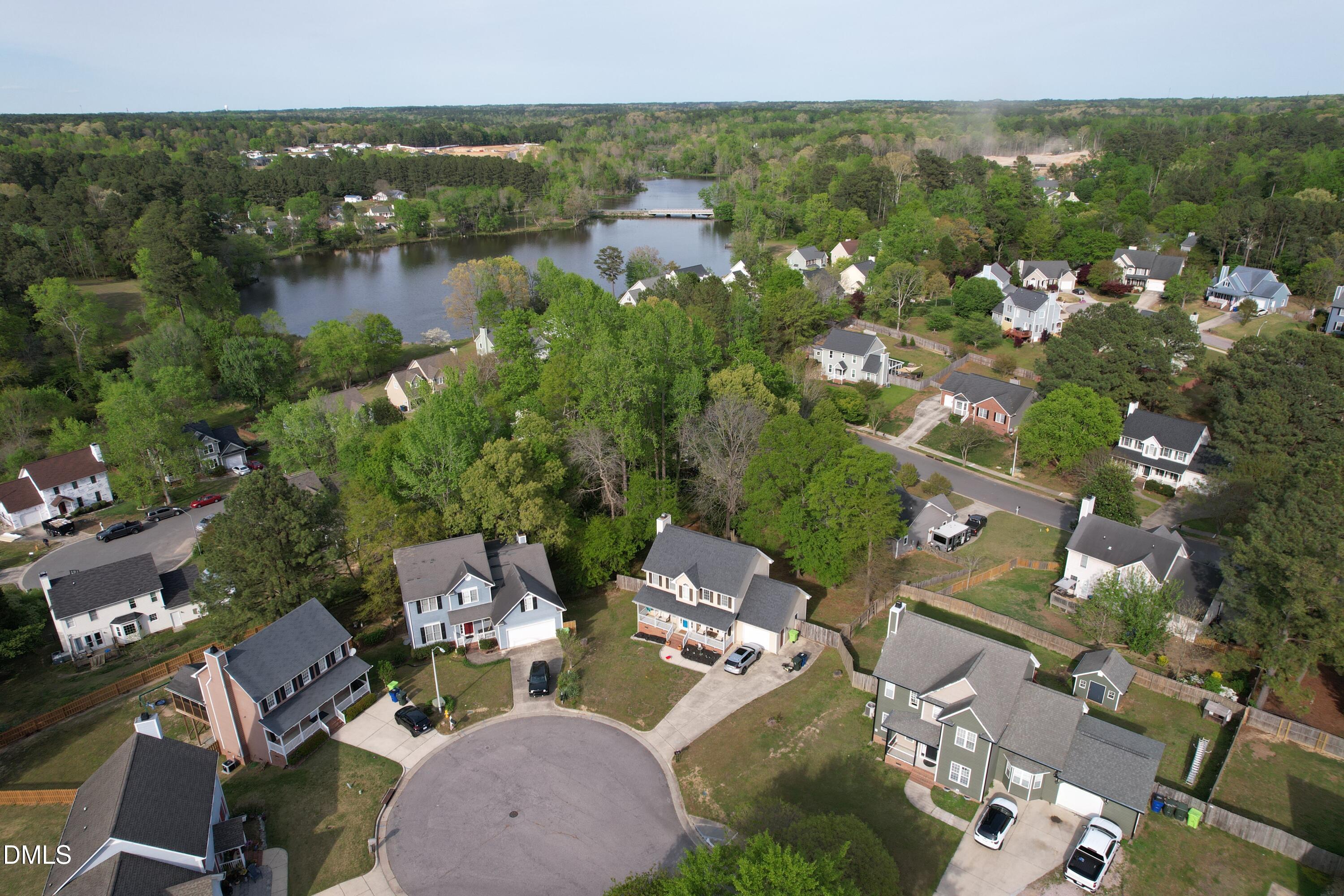 Aerial Shot with Lake