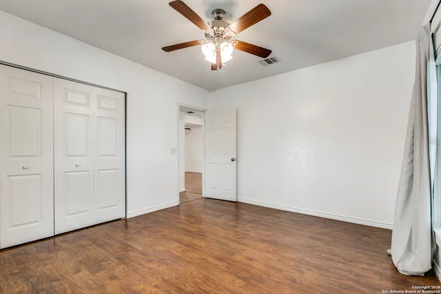 wooden floor in an empty room